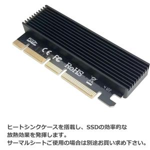 m.2→PCI-E 変換カード ヒートシンクケ...の詳細画像2