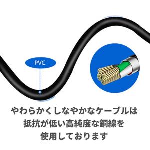 【約1.5m】PC用充電ケーブル ×1本 US...の詳細画像5