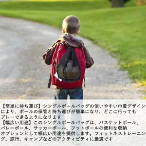 メッシュボールキャリーバッグ、バスケットボール...の詳細画像2