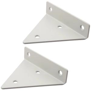 棚受け金具【2点セット】三角型 8cm×10cm 目立たない インテリアにマッチしたスタイリッシュなデザイン ホワイト