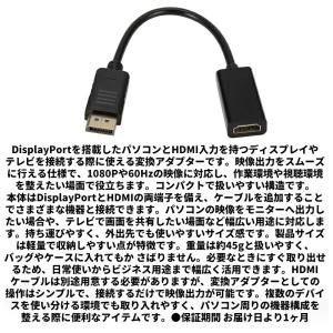 DisplayPort HDMI 変換アダプタ...の詳細画像1