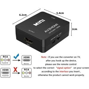 RCA to HDMI変換コンバーター RCA...の詳細画像2