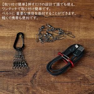 【20個】 アルミ合金 カラビナ 多機能 軽量...の詳細画像2
