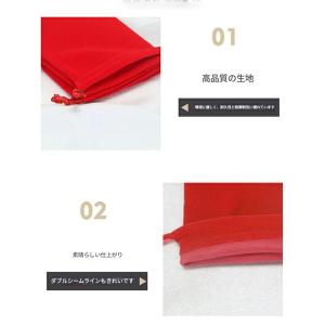 【5個】 ベロア 巾着袋 ポーチ グレー ブラ...の詳細画像3