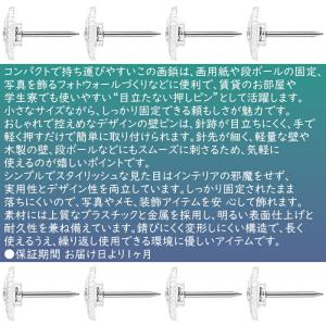 【100個】目立たない壁ピン 画鋲押しピン お...の詳細画像1