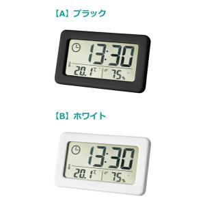 デジタル時計 温湿度計 小型 コンパクト スタ...の詳細画像1