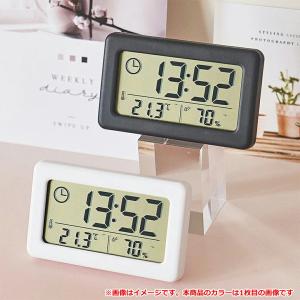 デジタル時計 温湿度計 小型 コンパクト スタ...の詳細画像3