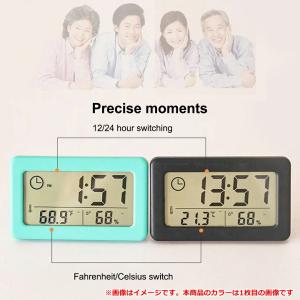 デジタル時計 温湿度計 小型 コンパクト スタ...の詳細画像4