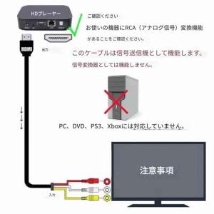 金メッキ HDMI A/M TO RCA3 変...の詳細画像2