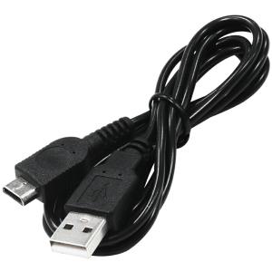 [互換品] 【約121.5cm】GBM(ゲームボーイミクロ) USB充電ケーブル 黒【ニンテンドー】レトロゲーム