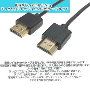 【2m】HDMI 4K ウルトラスリム ハイス...の詳細画像1