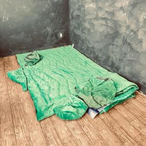 ウェザープルーフ ヴィンテージ フード付き アウトドア ブランケット グリーン 【中古】 137x 182cm ART.1796240 / 512141