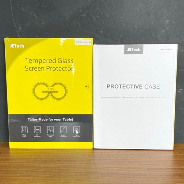 新品 JETech iPad Pro用 13インチ M4 (2024) 液晶保護フィルム ガイド枠付...