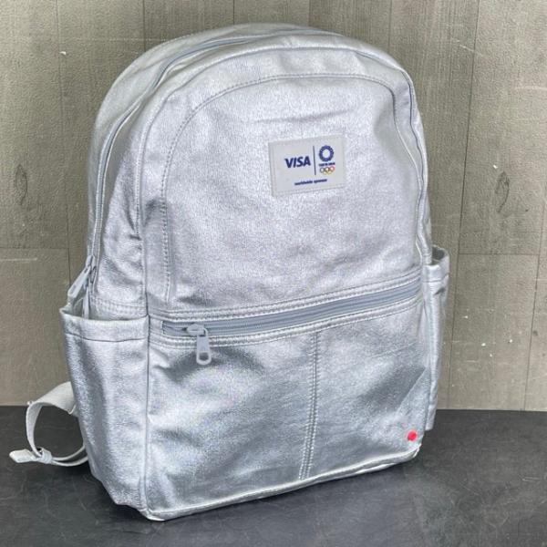 非売品 VISA 東京オリンピック サポンサーバッグ STATE ステイト シルバーリュック バック...
