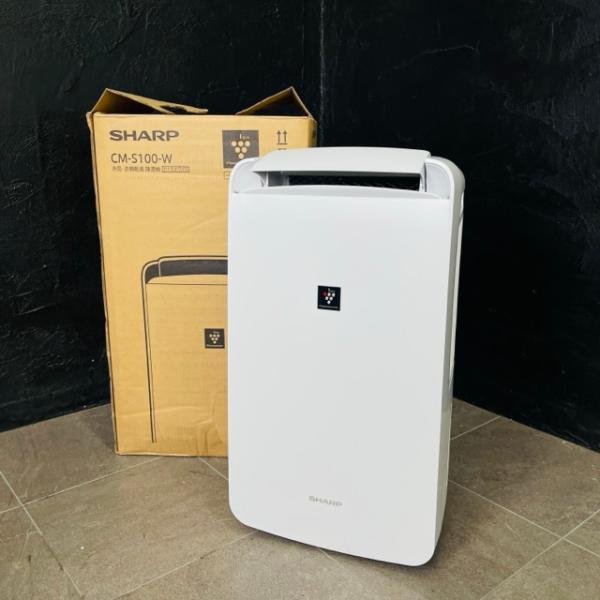 美品 冷風 衣類乾燥 除湿機 【中古】動作保証 SHARP シャープ CM-S100-W コンパクト...