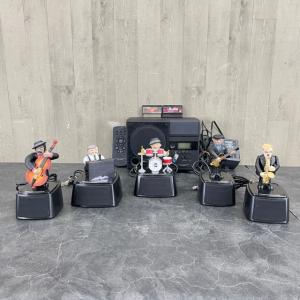 動作保証 BANDAI LITTLE JAMMER meets KENWOOD 奏者 5体 ROMカートリッジ2個 リモコン付き 音楽 ジャズ エレガント【中古】/71291｜urica-yashioshop