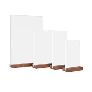 メニュースタンド アクリル製 木製台座 A5 ...の詳細画像5