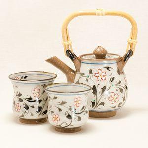 清水焼き 陵泉 煎茶器セット 清香小茶器揃え 京泉 - 京焼清水焼 松韻堂