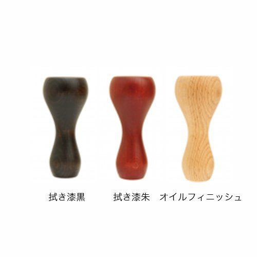 MokuNeji モクネジ TOY Grip ガラガラ 拭き漆朱