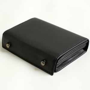 m+ エムピウ 二つ折り財布 millefoglie II CORDOVAN27 black