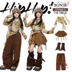 ブラウン系 キッズダンス hiphop ダンス衣...の商品画像