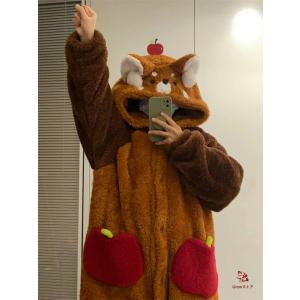 着ぐるみ レッサーパンダ 冬 パジャマ ルーム...の詳細画像2