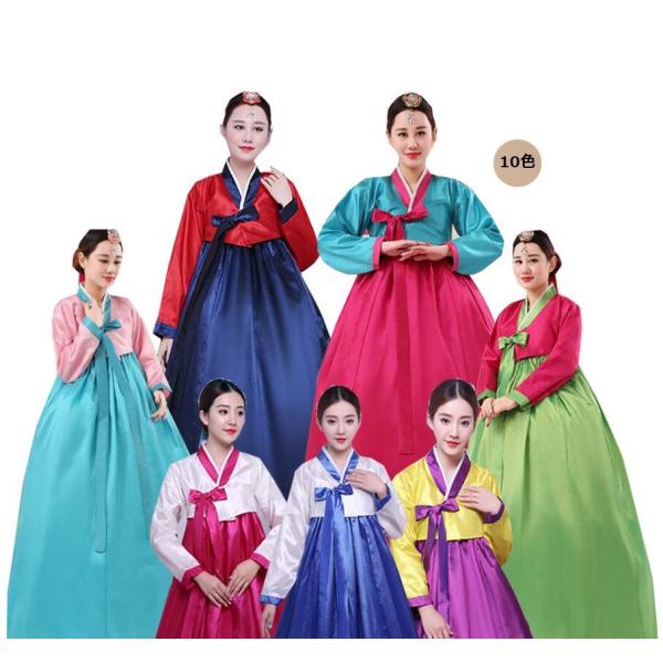 コスプレ衣装 韓服チマチョゴリ 韓国伝統衣装 朝鮮族民族衣装　イベントパーティーコスプレ衣装　写真撮...