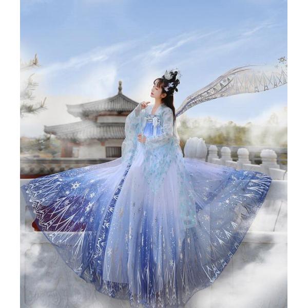 漢服 唐装 コスプレ衣装 レディース 中華服 チャイナ服 中華衣装 華流舞台ステージ衣装 中国古代宮...