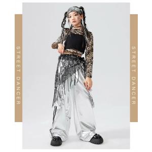 レオパード ステージ衣装 ダンス 女の子 子供...の詳細画像1