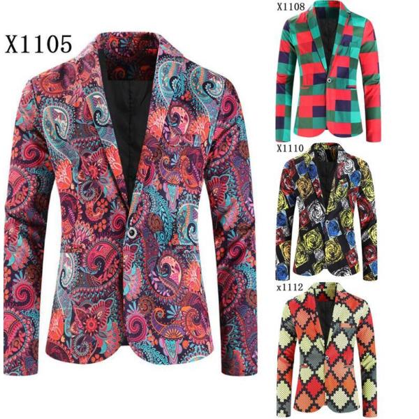 メンズジャケット　ハロウィンChristmasスーツコート　派手なステージ演出服アウター　舞台ダンス...