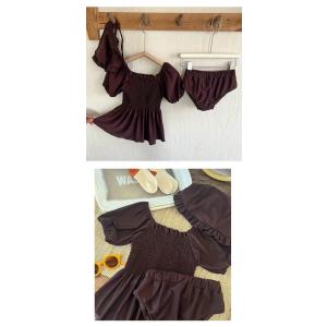 子供 女の子 水着 セパレート 3点セット 水...の詳細画像3