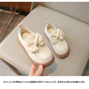 フォーマル靴 女の子 可愛い リボン ローファ...の詳細画像4