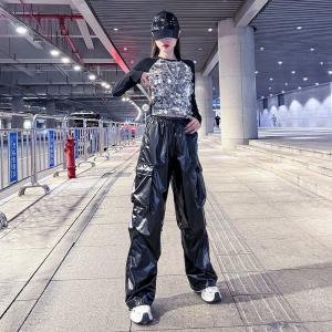 カーゴパンツ シルバーダンス衣装 k-pop ...の詳細画像3
