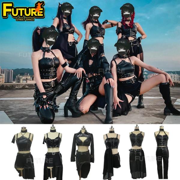 スーパーセール★6タイプ 韓国 アイドル 衣装 ダンス衣装 k-pop KPOP レディース 黒 k...