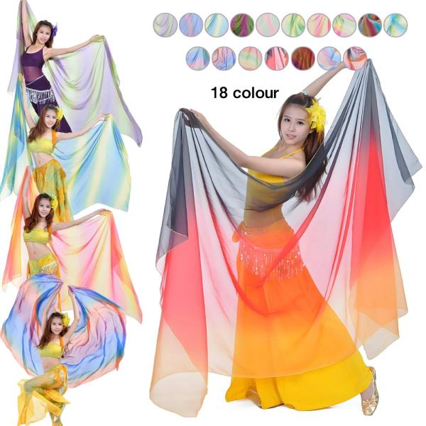送料無料 ベリーダンス ベール 長さ250cm ダンスベール 衣装ベール アクセサリー ヘッドアクセ...