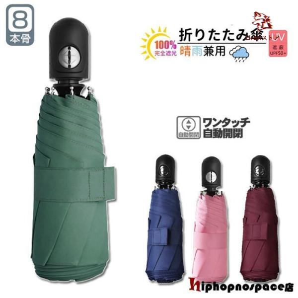 折りたたみ傘 ひんやり傘 晴雨兼用 自動開閉 超撥水 軽量 折り畳み 傘 メンズ レディース 遮光 ...