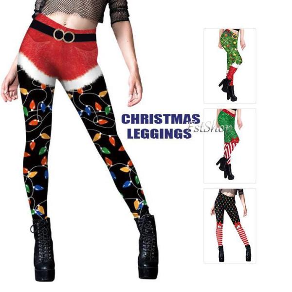 タイトパンツ クリスマス衣装スキニーパンツ レディース パンツ レギンス ステージ衣装ダンスウェア衣...