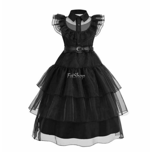 フォーマルドレス キッズドレス ブラック コスプレ衣装 ハロウィン 子供ドレス パーティードレス お...