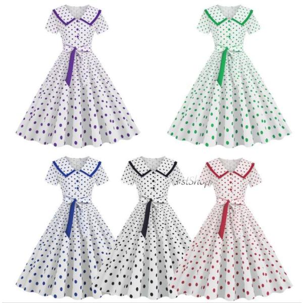 パーティードレス半袖 レトロワンピース フレアワンピース  社交ダンスウェア 大きい裾 ロング丈ドレ...