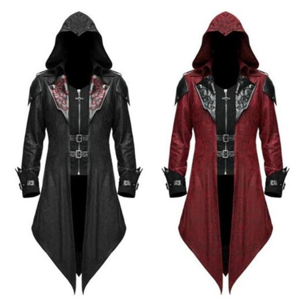 メンズ ハロウィンコスチューム ロングジャケット トレンチコート コスプレ スチームパンク ゴシック...