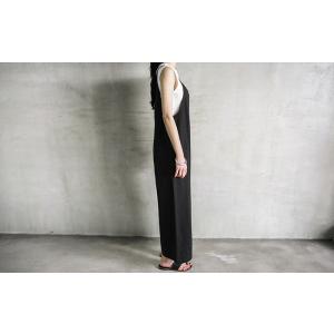 サロペット パンツ ワイドパンツ きれいめ ス...の詳細画像5