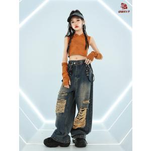 デニムパンツ ショートトップ フード付き キラ...の詳細画像5