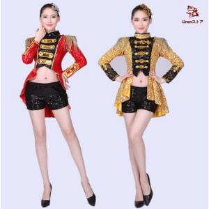 ジャズ ダンス 衣装 スパンコール 燕尾服 き...の詳細画像1