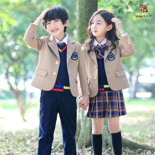 【即納あり】キッズ フォーマル 子供スーツ 入学式 卒業式 女の子 男の子 ユニフォーム ジャケット...