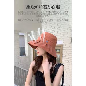 UVカット 帽子 レディース 日焼け防止 小顔...の詳細画像3