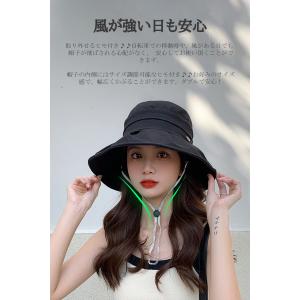 UVカット 帽子 レディース 日焼け防止 小顔...の詳細画像4