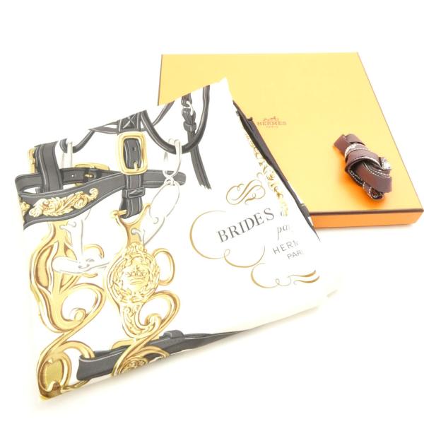 美品 HERMES エルメス カレ90 BRIDES de GALA ブリッド・ドゥ・ガラ スカーフ...