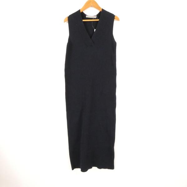 美品 theory luxe セオリー 03-6205752 リブニットワンピース 38 コットン ...