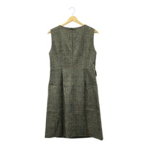 レリアン13号➕　ノースリーブ Leilian #snc レリアン アンサンブル 13+ オレンジ 茶 白
