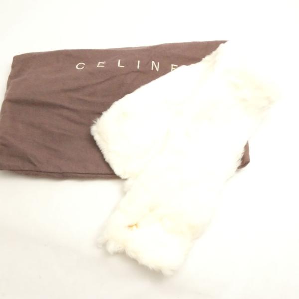 美品 CELINE セリーヌ ファーティペット マフラー レディース AM7540A87